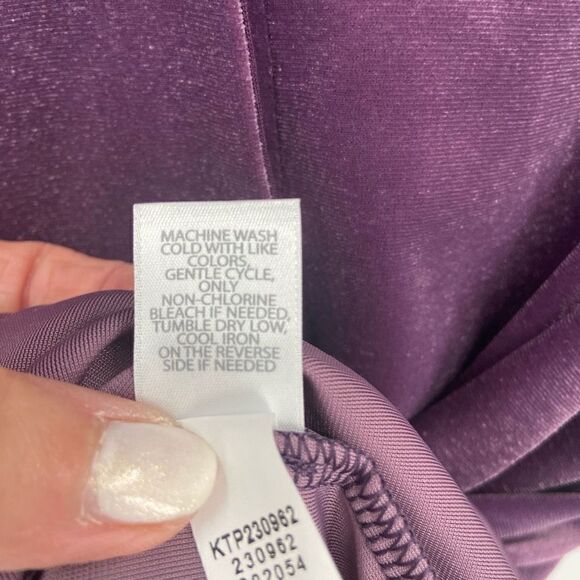 J Jill Wearever Collection Velvet Blouse Purple XSP NWT - Picture 9 of 9